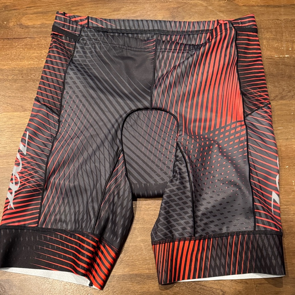 Zoot Black and Red Cycling Shorts